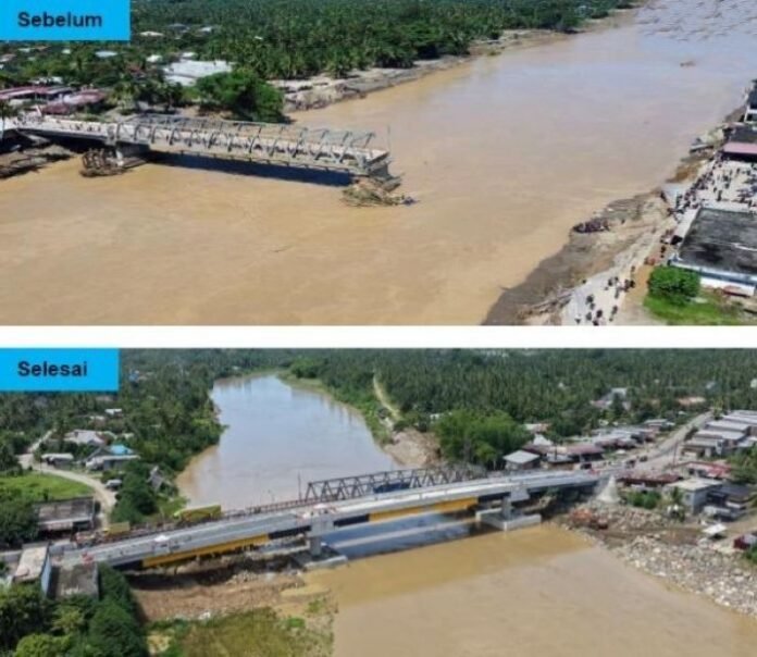 FOTO 19 Sept_Penanganan tiga jembatan terdampak banjir bandang di Provinsi Aceh. dok. kementerianpu INI