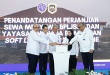 BPLJSKB dan Yayasan Menara Bhakti Lakukan Perjanjian Sewa Menyewa Lahan