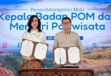 Kemenpar dan BPOM Tingkatkan Keamanan Pangan di Desa Wisata