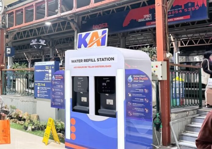 FOTO 29 Juli_penyediaan fasilitas air minum gratis di stasiun (water station). dok. kai